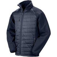 Result Men's Compass Softshell Padded Jacket in Navy | Size: 4XL
