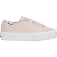 Superga Women's 3740 Leggera Vegan Tumbled Platform Trainers in Baby Pink | Size: 5.5