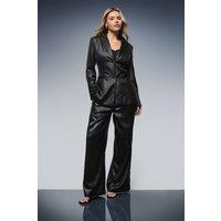 Dorothy Perkins Women's Textured Satin Single Breasted Blazer in Black | Size: 8