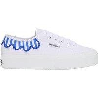Superga Women's 3740 Leggera Umbrella Platform Trainers in Cool White | Size: 4
