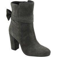 Ravel Women's 'Alder' Suede Heeled Ankle Boots in Grey | Size: 6