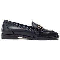Moda In Pelle Women's 'Elarra' Leather Loafers in Black | Size: 6