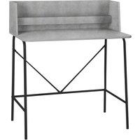 Nordlys Industrial Wood Computer Desk in Grey