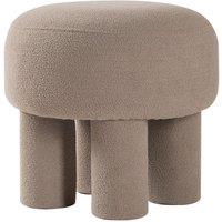 Nordlys Scandinavian Living Room Pouf in Beige