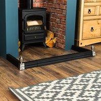 Home Discount Fire Vida Fire Fender Fireplace Surround Adjustable 830 - 1440 mm in Black