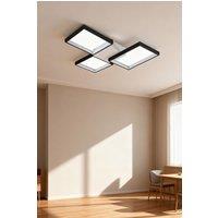 3-Light Adjustable LED Ceiling Light with Remote Control