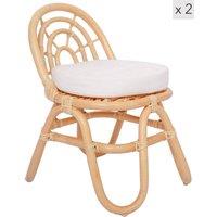 Nordlys Set of 2 Chairs for Children in Brown