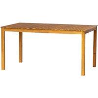 Nordlys Solid Acacia Wood 6 Person Garden Table in Brown