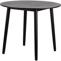 Nordlys Round Scandinavian Design Dining Table Wood in Black