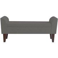 Luxury Living Boucle Ottoman Storage Bench in Grey
