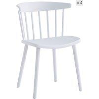 Nordlys Set of 4 Indoor Outdoor Chairs in White