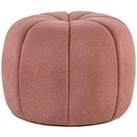 Nordlys Striped Living Room Pouf in Pink
