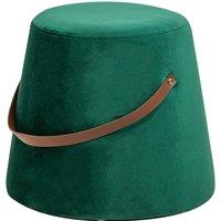Nordlys Salon Pouf with Handle in Green