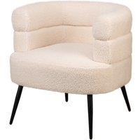 Nordlys Scandinavian Design Metal Leg Lounge Chair in White