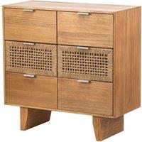 Nordlys Scandinavian Bedroom Wooden Chest of Drawers Storage in Brown