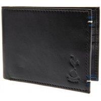 Tottenham Hotspur FC Men's Leather Stitched Wallet in Black