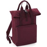 Bagbase Men's Twin Handle Roll-Top Backpack in Burgundy