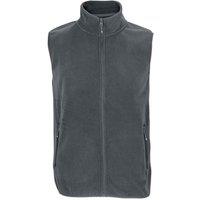 SOL'S Men's Factor Microfleece Body Warmer in Charcoal | Size: Small