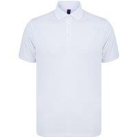 Henbury Men's Polo Shirt in White | Size: XL