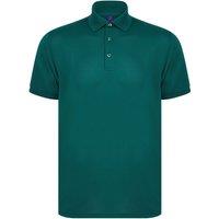 Henbury Men's Polo Shirt in Bottle Green | Size: XS