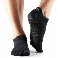 ToeSox Men's Low Rise Toe Socks in Black | Size: 6-8