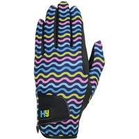 Hy5 Men's Lightweight Printed Riding Gloves in Yellow | Size: XL