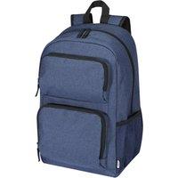 Avenue Men's Graphite Deluxe 15.6in Laptop Backpack in Dark Navy