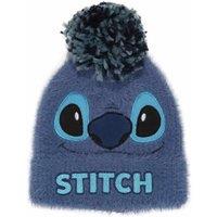 Lilo & Stitch Men's Pom Pom Fluffy Beanie in Blue