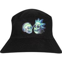 Rick & Morty Men's Skull Reversible Bucket Hat in Black