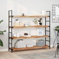 Berkfield Home Floating Shelves 2 pcs 160x30x4 cm Oil Finished Solid Wood Acacia in Brown | Size: 160 x 30 x 4 cm
