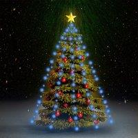 Berkfield Home Christmas Tree Net Lights with 180 LEDs Blue 180 cm