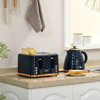 HOMCOM Kettle & Toaster Set 1.7L Kettle & Toaster in Blue