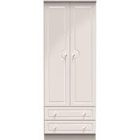 Ready Assembled 2 U Stratford 2 Door 2 Drawer Wardrobe (Ready Assembled) in Taupe