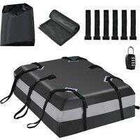 Costway 424L Large Car Roof Top Rack Luggage Carrier Bag Storage Bag in Black