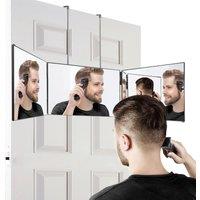 Vanexiss Foldable Trifold Mirror with Adjustable Hanging Hook in Black | Size: 1 Pack