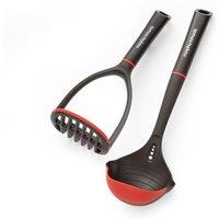 Morphy Richards Masher & Ladle Utensil Set in Black