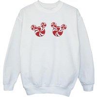 Disney Boy's Mickey Mouse Candies Sweatshirt in White | Size: 7-8 Years