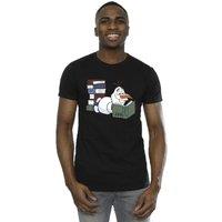 Frozen II Boy's Olaf Reading Cotton T-Shirt in Black | Size: 12-13 Years