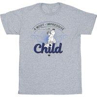 Star Wars Boy's A Most Impressive Child T-Shirt in Grey | Size: 5-6 Years