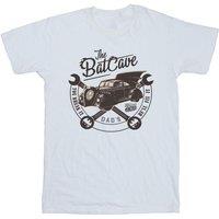 Batman Girl's Batcave Car Cotton T-Shirt in White | Size: 3-4 Years