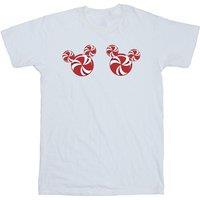 Disney Girl's Mickey Mouse Candies Cotton T-Shirt in White | Size: 7-8 Years