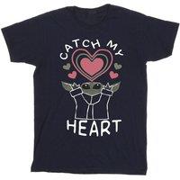 Star Wars Girl's Catch My Heart Cotton T-Shirt in Navy | Size: 3-4 Years