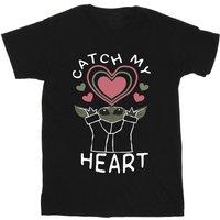 Star Wars Girl's Catch My Heart Cotton T-Shirt in Black | Size: 9 Years