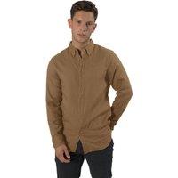 TopLook London Men's Smart Casual Shirt Button-Down Long Sleeve Shirt in Olive | Size: 2XL