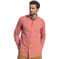 TopLook London Men's Mens Business Causal Shirt Button-Down Long Sleeve Shirt in Coral | Size: XS