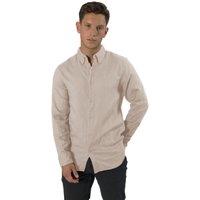 TopLook London Men's Mens Business Casual Shirt Button-Down Casual Shirts in Pale Grey | Size: Large