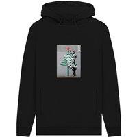 apoh Men's Christmas Tree Banksy Hoodie in Black | Size: 2XL