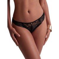 Aubade Women's Vibes Tanga in Black | Size: 18