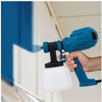 Paint Sprayer Tool 1000W High Power Electric Spray Paint Gun with 4 Nozzles & 1200ml Container for Furniture Cabinets Wall House Painting,Blue/Yellow