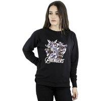 Avengers Women's Group Sweatshirt in Black | Size: Small